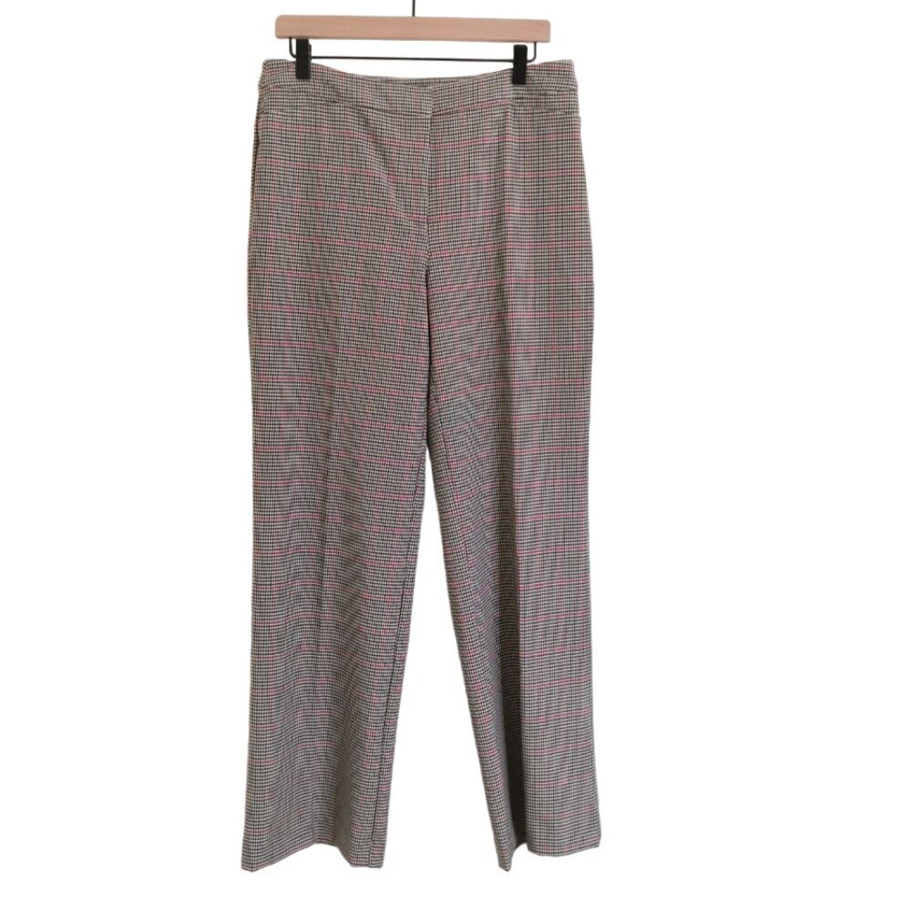 NWOT Talbots Wide Leg Plaid‎ Pants Size 8